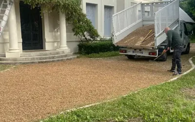 Réalisation d’une allée en gravier stabilisé – Maison de caractère à Blois (41)